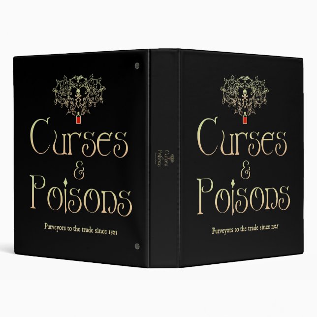 Curses and Poisons 3 Ring Binder (Background)