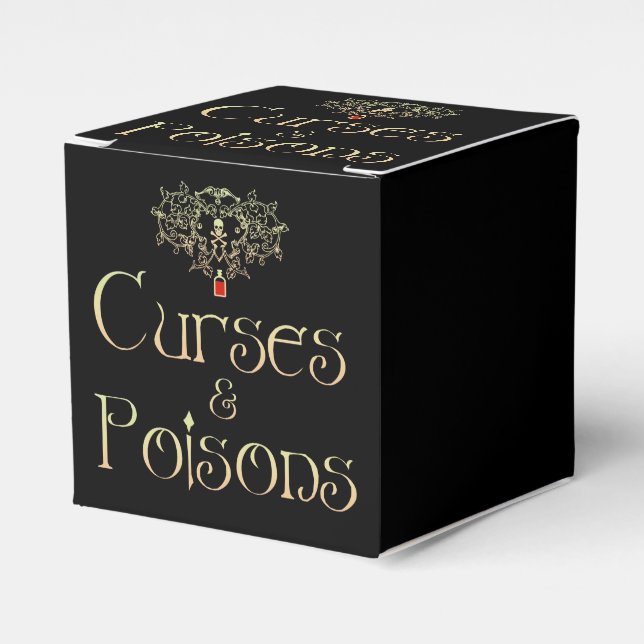 Curses and Poisons Favor Boxes (Front Side)