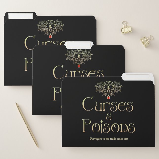 Curses and Poisons File Folders (Set)
