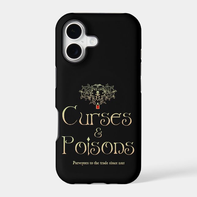 Curses and Poisons Iphone Case (Back)