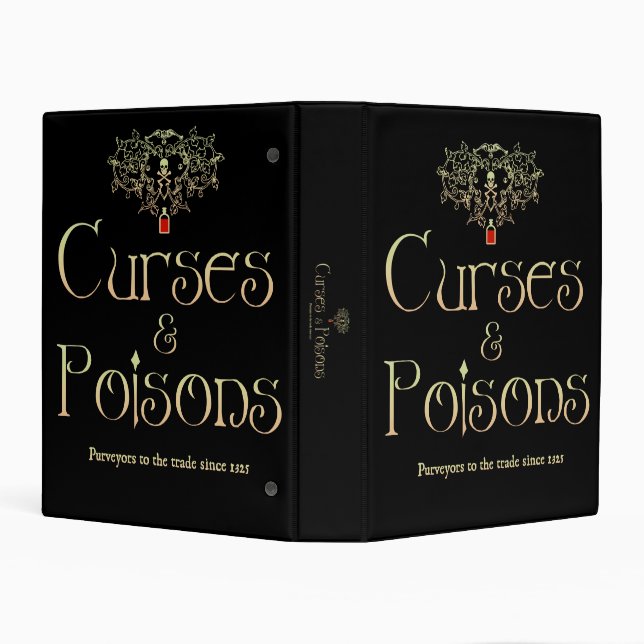 Curses and Poisons Mini Binder (Background)