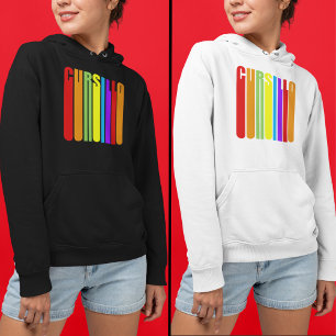 Cursillo Colorful Elongated Text Christian Faith Hoodie