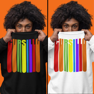 Cursillo Colorful Elongated Text Christian Faith Sweatshirt