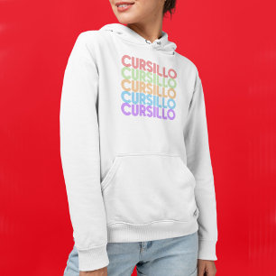 Cursillo Colorful Stacked Rainbow DeColores Hoodie
