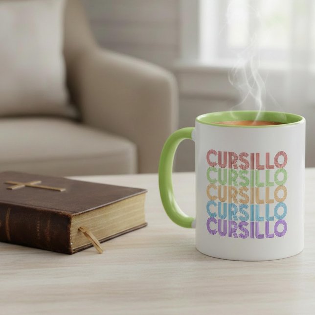 Cursillo Colorful Stacked Rainbow DeColores Mug (Creator Uploaded)