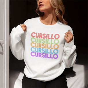 Cursillo Colorful Stacked Rainbow DeColores Sweatshirt