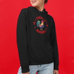 Cursillo Decolores Colorful Rooster with Crosses Hoodie