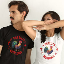 Cursillo Decolores Colorful Rooster with Crosses