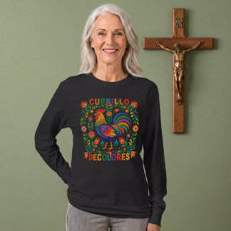 Cursillo DeColores Spanish Folk Art Rooster T-Shirt