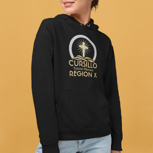 Cursillo Radiant Cross on Hill Diocese & Region  Hoodie