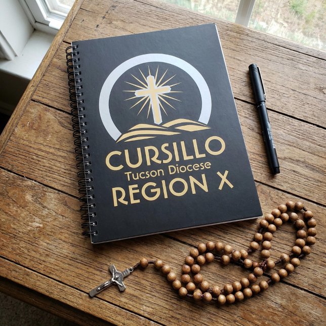 Cursillo Radiant Cross on Hill Diocese & Region  Notebook (Creator Uploaded)