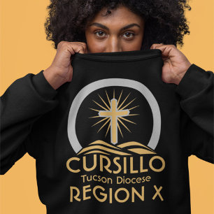Cursillo Radiant Cross on Hill Diocese & Region  Sweatshirt
