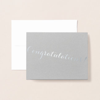 Cursive Foil Congratulations Foil Card