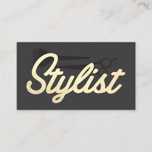 Cursive Glamour Stylist Font Business Card