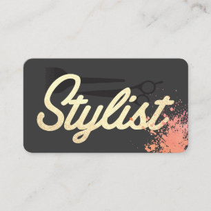 Cursive Glamour Stylist Font   Expressive Business Card