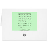 Cursive Letters (Back Horizontal)