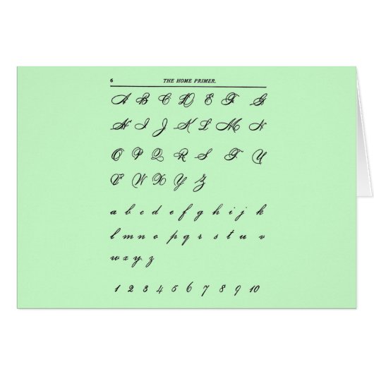 Cursive Letters (Front Horizontal)