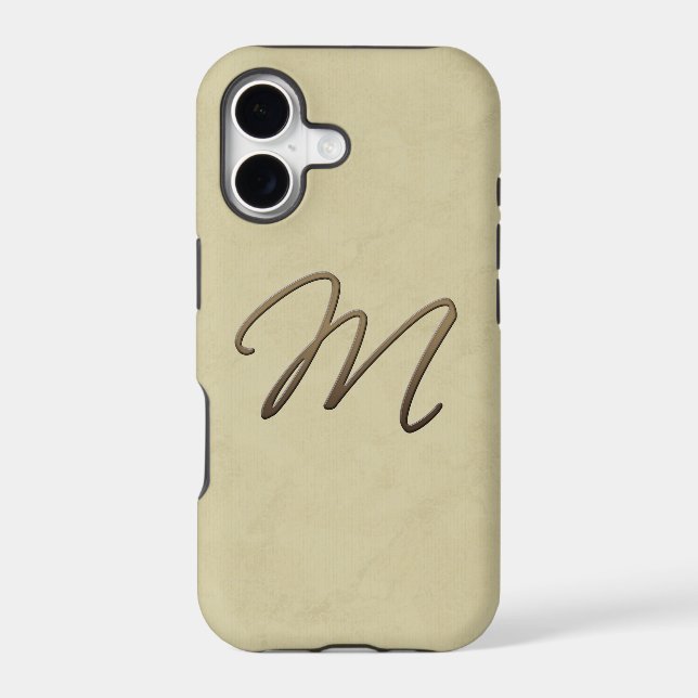cursive monogram - M Iphone Case (Back)