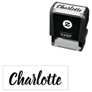 Cursive Signature First Name Template Self-inking Stamp