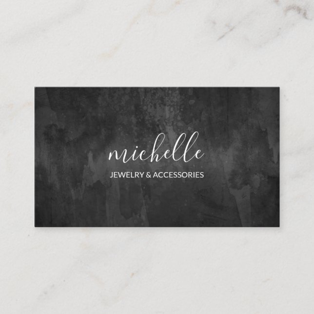 Cursive Sophisticated Business Card (Front)