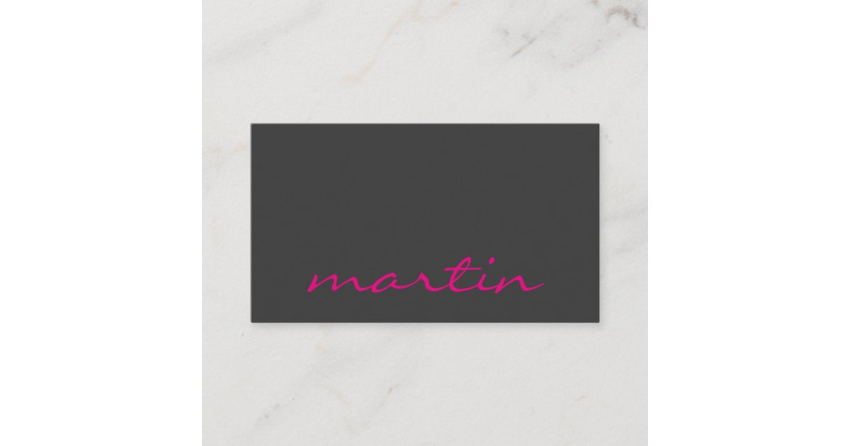 Cursive Text Business Card | Zazzle