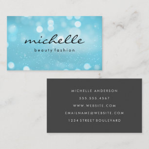 Cursive Text Magical Background Business Card
