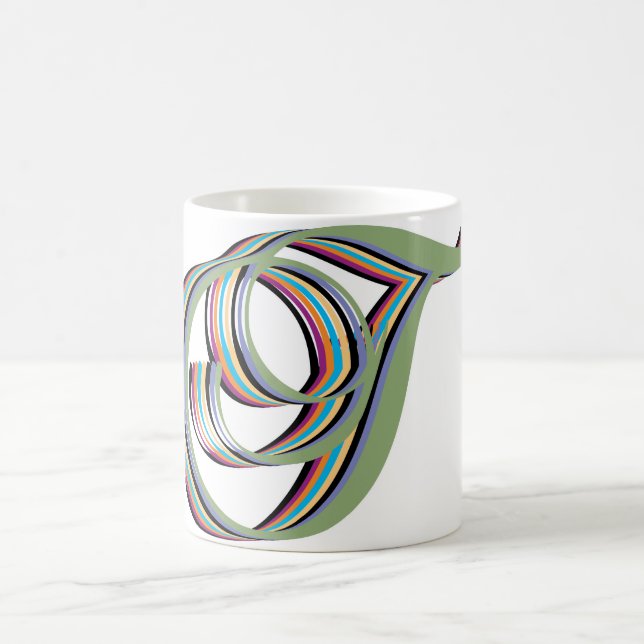 Cursive T's Coffee Mug (Center)