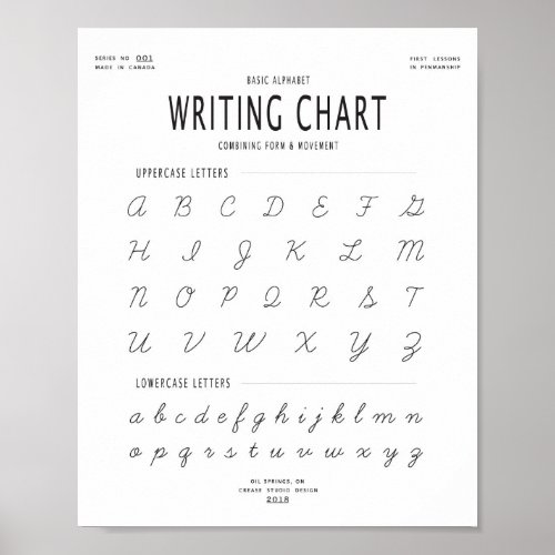 Cursive Writing Chart