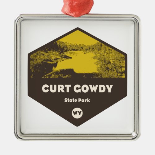 Curt Gowdy State Park Wyoming Metal Ornament