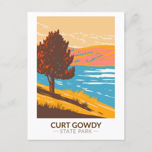 Curt Gowdy State Park Wyoming Vintage Postcard