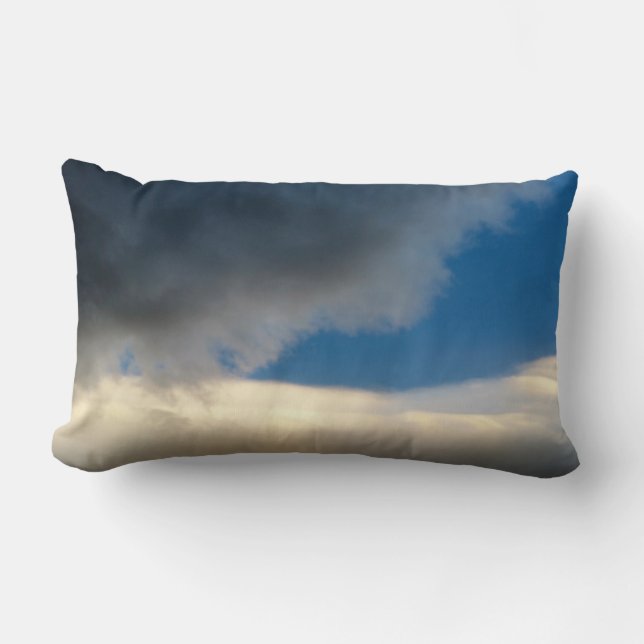 curtain of clouds lumbar pillow (Front)