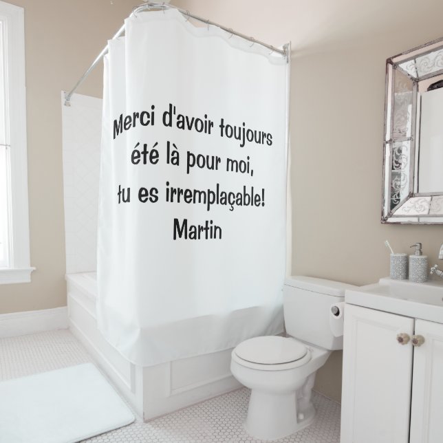 Curtain of shower 100% personnalisable (In Situ)