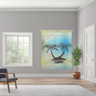 Curtain - Palm Island and Rainbow