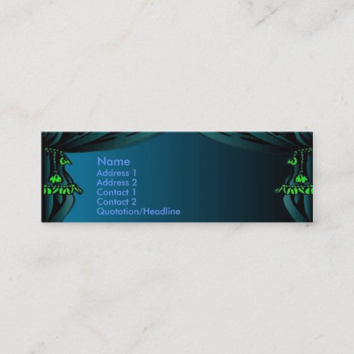 Curtain Profile Card Business Card Templates