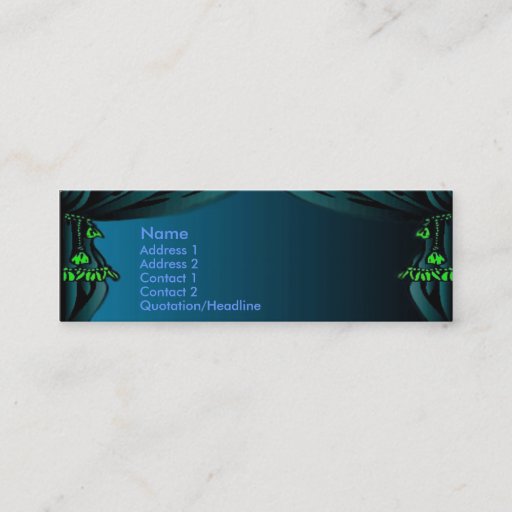 Customizable Curtain Profile Card Business Card Templates