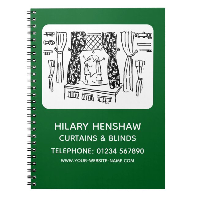Curtains & Blinds Notebook (Front)
