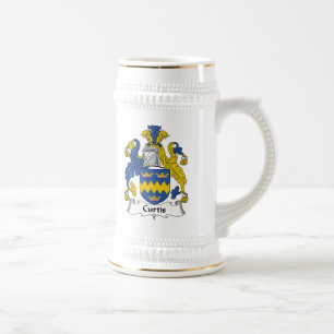 Curtis Family Crest Beer Stein