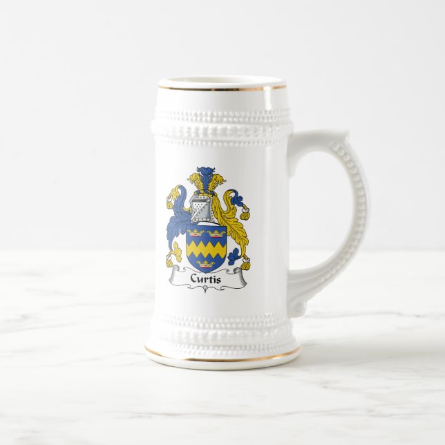 Curtis Family Crest Beer Stein (Right)