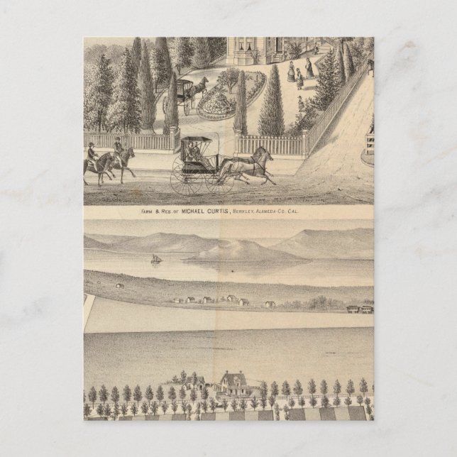 Curtis farm, Poirier Tract Postcard (Front)