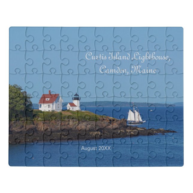 Curtis Island Light Camden Maine Lighthouse Jigsaw Puzzle (Puzzle Horizontal)