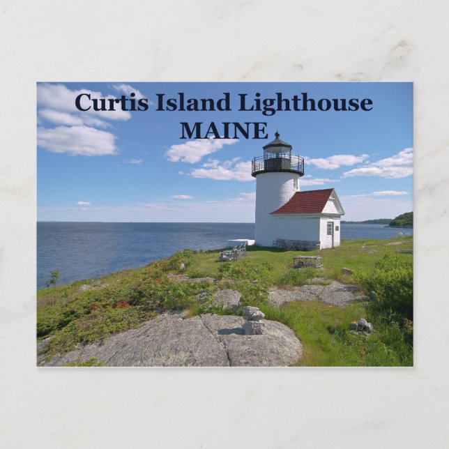 Curtis Island Lighthouse, Maine Postcard (Front)