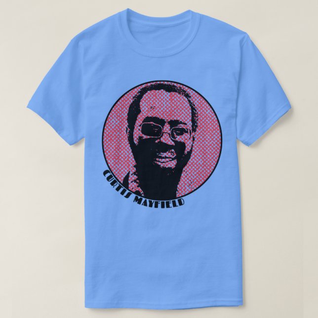 CURTIS MAYFIELD Funk Soul SuperRed T-Shirt (Design Front)