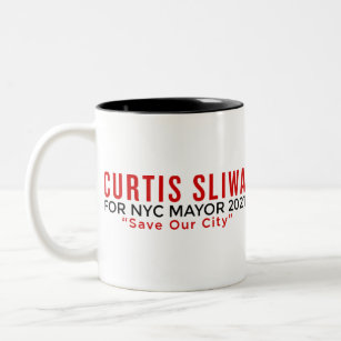 Curtis Sliwa for New York City Mayor Two-Tone Coffee Mug