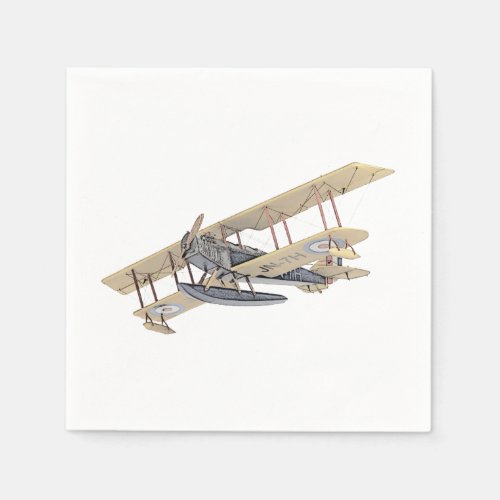 Curtiss Float Plane Paper Party Napkins