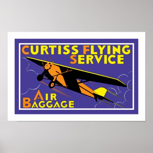 Curtiss Flying Service Poster