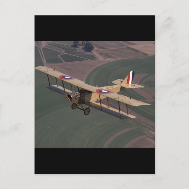 Curtiss, Jenny, 1918,_Classic Aviation Postcard (Front)