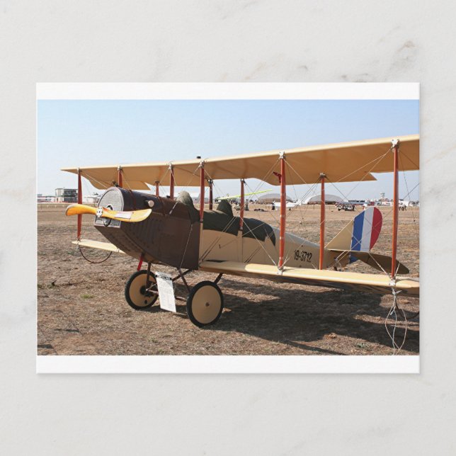 Curtiss Jenny Biplane Aircraft Postcard (Front)