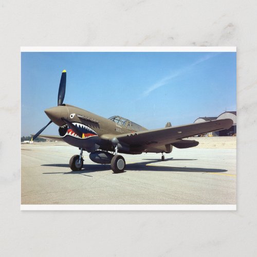 curtiss P_40 tomahawk Postcard