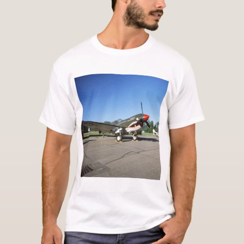 Curtiss P_40 Warhawk at Minnesota CAF Air Show T_Shirt