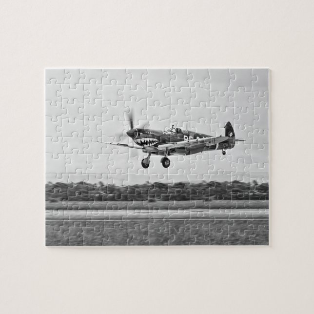 Curtiss P-40 Warhawk Fighter Air Plane Jigsaw Puzzle (Horizontal)